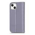 thumbnail image 3 of Dteck PU Leather Wallet Case for iPhone 13 6.1" , Flip Kickstand Detachable Lanyard Card Slots & Cash Pocket Anti-drop Shockproof Fashion Beaded Plaid Full Body Protective Case For iPhone 13, Purple, 3 of 12