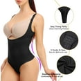 thumbnail image 5 of FITVALEN Women Thong Bodysuit Tummy Control Shapewear Fajas Colombianas Open Bust Bodysuit Slimmer Body Shaper, 5 of 6