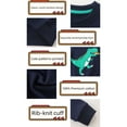 thumbnail image 5 of Phenas Toddler Boys Dinosaur Sweatshirt Fall Winter Cotton Long Sleeve Crewneck Pullover Tops, 5 of 6