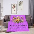 thumbnail image 3 of Personalized Custom Throw Blanket for Mom, Customizable with Her All Children's Names, Perfect Mother’s Day and Birthday Gifts, Lavender, 60X40 Inches., 3 of 9