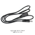 thumbnail image 4 of 1M Length Black USB Port 5V 5.5x2.1mm DC Barrel Power Cable Connector For Small Electronics Devices Usb Extension Cable (Black), 4 of 8
