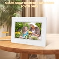 thumbnail image 4 of Crtynell Digital Day Calendar Clock Multifunctional Extra Large Dementia Digital Clock with 5 Alarms and Medication Reminders Impaired Vision Digital Clock (7" White), 4 of 10