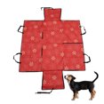 thumbnail image 6 of Unique Bargains 1 Pc Waterproof Pet Car Seat Cover for Dog Cat Paw Prints Red, 6 of 6