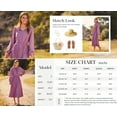 thumbnail image 5 of PRETTYGARDEN Women's Spring Fall Midi Dress Casual Long Sleeve V Neck Swiss Dot Pleated A Line Flowy Dresses, 5 of 6
