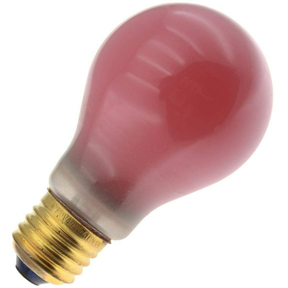 Industrial Performance Specialty/Decorative 40A19/R, 40 Watt, 130 Volt, A19, Medium Base, Red Light Bulb (1 Pack)