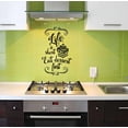 thumbnail image 3 of Life is Short Eat Dessert Kitchen Vinyl Decals Wall Quote Stickers, 23x15-Inch, Black, 3 of 5