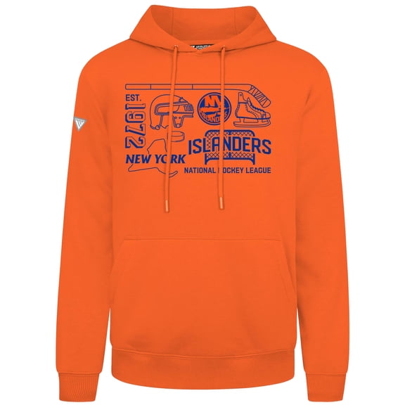 Men's Levelwear  Orange New York Islanders Podium Campaign Pullover Hoodie