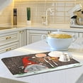 thumbnail image 6 of SKYSONIC Christmas Dish Drying Mat for Kitchen Counter,Snowflake Santa Xmas Tree Ultra Absorbent Reversible Microfiber Dishes Drying Rack Pad Heat-resistant Mats 18x24in, 6 of 7