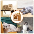 thumbnail image 2 of Warm Cat Cave House Shaped Dog Kennel Winter Warm Cat Nest Puppy Cave Cat Hideaway Cute Soft Winter Cat Kennel PetHouse, 2 of 5