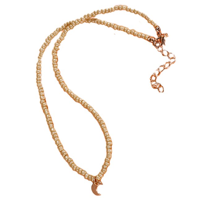 Bangcool Bead Choker Beaded Simple Adjustable Beach Necklace Summer Necklace for Women