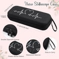thumbnail image 2 of 7 Pcs Nurse Gifts for Women Christmas Set Rn Appreciation Set Nurses Week Nurses Xmas Gift Include Tote Bag Stethoscope Case Ballpoint Pen Badge Reel Clipboard Keychain(Black,Classic Style), 2 of 7
