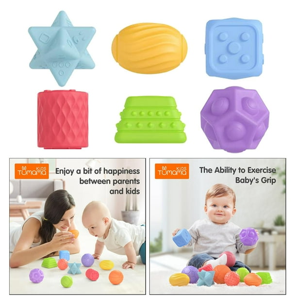 6 paquetes de sensoriales de huevos de Pascua para de bebés, del estrés, juegos de de múltiples texturizadas, juguete CUTICAT bolas sensoriales para niños pequeños