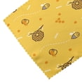 thumbnail image 5 of DouZhe Polyester Placemats Set of 4, Cute Flying Little Bee Pattern Heat Resistant Place Mats for Dining Table, 12" x 18", 5 of 7