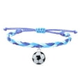 thumbnail image 1 of Pulseras de Fútbol Charm Favors Fútbol Negro Rojo Blanco Marrón Pulseras de Fútbol Cuentas Ajustable Inspirational for Teens Adults Sport Birthday Football Favors For, 1 of 2