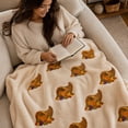 thumbnail image 5 of Fall Throw Blanket - Flannel Soft Blanket for Couch Bed, Cozy Decorative Blankets for Living Room Bedroom, 39.4x27.6", 5 of 6