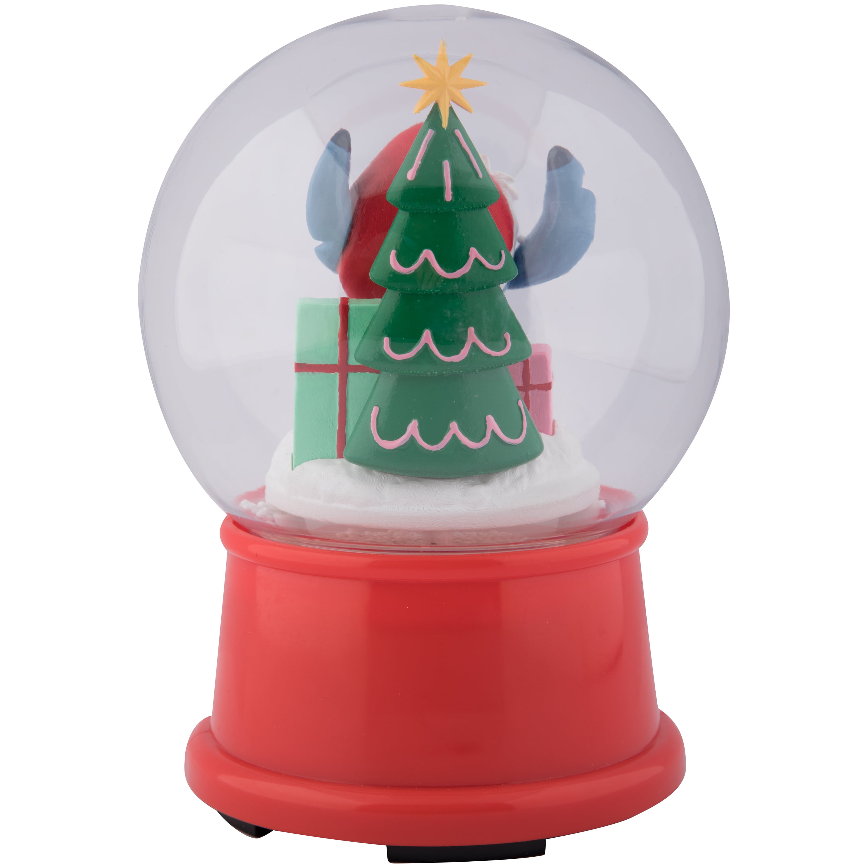 Bougeant de Noël en verre 4,5" Stitch Disney 4,7501 po x 4,7501 po x 6,3001 po x 0,6051 lb