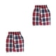 thumbnail image 4 of Sonducket Ropa interior para hombre, bóxer tejido, pantalones cortos para hombre, ropa interior suelta, suavidad, flexible al tacto, comodidad, Rojo METRO 2piezas, 4 of 6