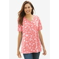 thumbnail image 6 of Woman Within Plus Size Perfect Short-Sleeve V-Neck Tee (Petite Available), 6 of 6