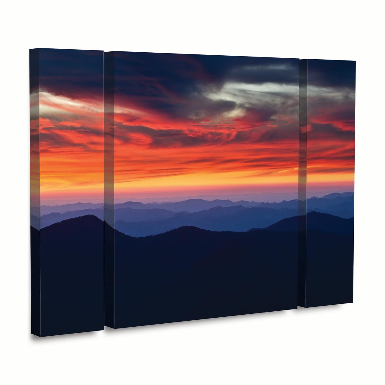 Trademark Fine Art 'Mount Mitchell Sunset' Canvas Art by Pierre Leclerc