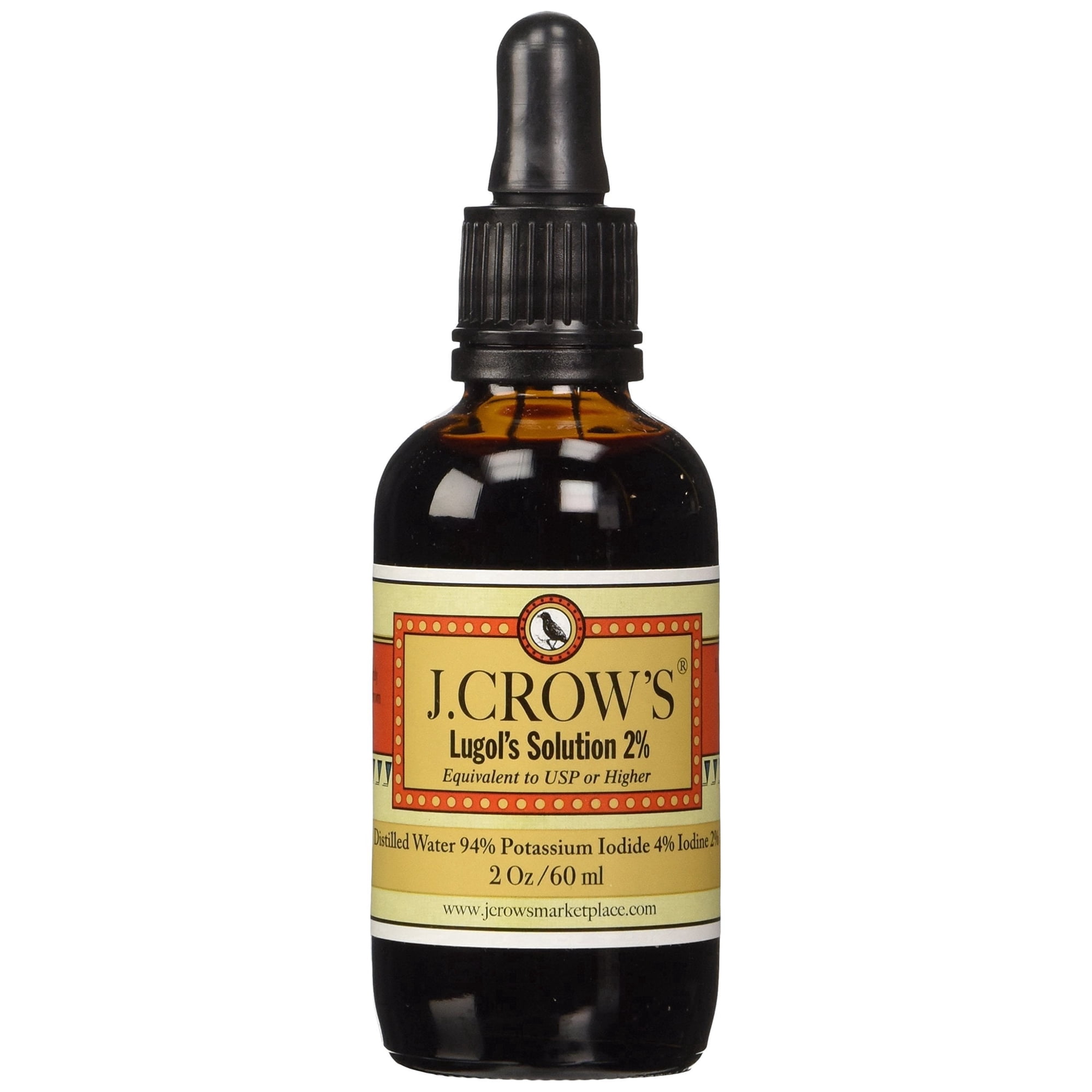 1-Pack J.Crow's Lugol's Iodine Solution, 2 oz