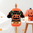 thumbnail image 4 of Dog Sweater for Small Dogs Small Dog Halloween Pumpkin Pattern Knit Fall Warm Pet Outfit for Halloween Party Orange, 1 Pack, 4 of 5