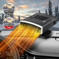 thumbnail image 3 of 12V Car Heater, 2 in 1 Fast Heating Defrost Defogger 360 °Rotatable Handheld Car Windscreen Defogger Window Defroster (Black Silver), 3 of 11