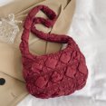 thumbnail image 1 of Bolsos acolchados de nailon para mujer, bolsos de hombro, bolsos de compras pequeños Hobo (rojo vino) Ndcxsfigh Para Estrenar, 1 of 4