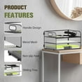 thumbnail image 4 of INTIGE 3 Tier Paper Tray Organizer, Mesh Desktop File Organizer with Handles, 4 of 6