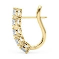 thumbnail image 3 of SZUL Women's Almost 3/4 Carat TW Omega Back Diamond Hoop Earrings in 14K Yellow Gold, 3 of 4