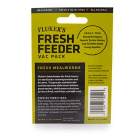 UPC: 0091197780103 | Flukers Mealworm Fresh Feeder Vac Pack
