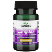 Swanson Longjax Eurycoma Longifolia Jack Extract 400 mg 30 Capsules