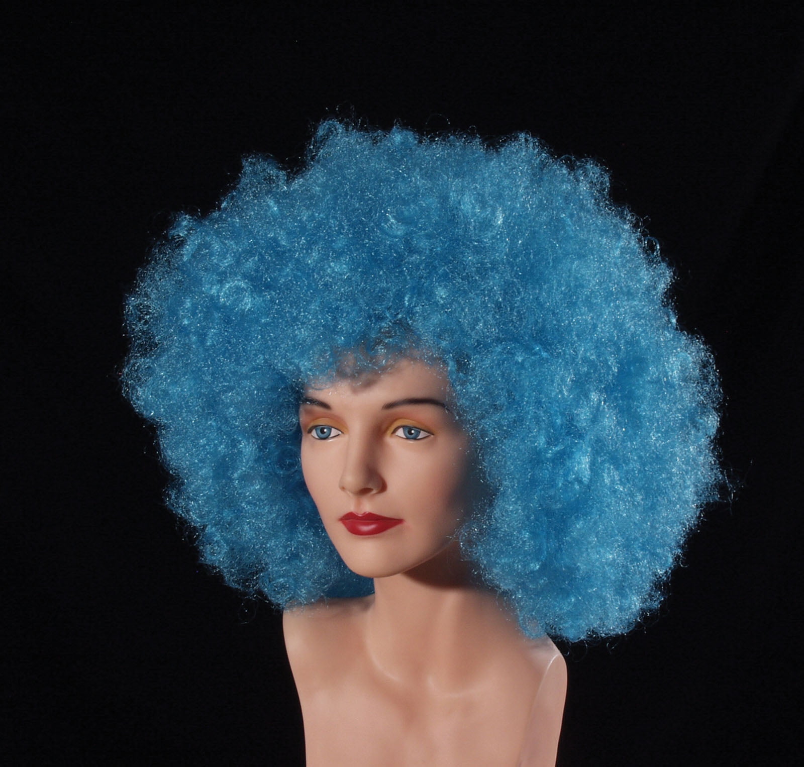 blue halloween wig