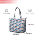 thumbnail image 4 of Blue Red Checkered Pattern Travel Tote Bags for Women Carry On,Large Weekender Bags for Women Travel,Multi Functional Duffle Bag for Work,Shopping,Sports, 4 of 5