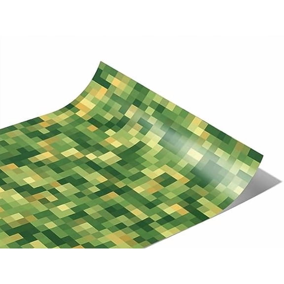 Rwraps Green Pixel Snack Pistachios Matte Vinyl Film Wrap 59in x 18ft Vinyl Vehicle Car Film Sheet