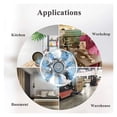 thumbnail image 3 of 4 Inch Inline Duct Fan Air Ventilator Metal Pipe Ventilation Exhaust Fan Mini Extractor Bathroom Toilet Wall Fan Without ,Quiet Operation, 3 of 6