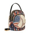 thumbnail image 7 of FORMRS Crossbody Bag for Women Quilted Travel Shoulder Cell Phone Purse with Chain Strap Handbag, Baseball Pattern, 7 of 7