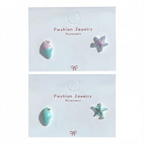 DESIGNICE 3Pcs Summer Earrings,Anti‑Discoloration Summer Earrings for Women,Alloy Material Womens Earrings,Small Stud Earrings for Women for Vacation,Style4