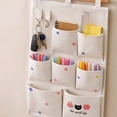 thumbnail image 4 of ShaoXinWan Multi Compartment Fabric Storage Organizer, Foldable Ventilated Wall Hanging Pocket Bag, Multi Size Sundry Caddy for Bathroom Bedroom Cosmetic & Dorm Storage, 4 of 7