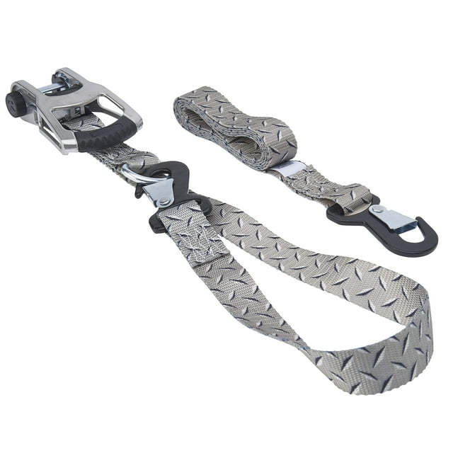 Ratchet Tie-Down KEEPER 47350, 2,4 m, gris, carga de trabajo de 1000 libras