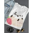thumbnail image 3 of Panda And Strawberry Mochi T-Shirt Women -Image by Shutterstock, Female x-Large, 3 of 4