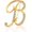 1PCS-B, variant on Gold Tone Monogram Brooch, Personalized Crystal Initial Letter Lapel Pin for Women Men Jacket Coat Suit Professional Jewelry Gift A-Z