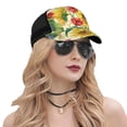 thumbnail image 5 of Disketp Sunflower Cornflower Poppy Print Trucker Hat Men Women - Mesh Baseball SnapBack Cap, 5 of 7