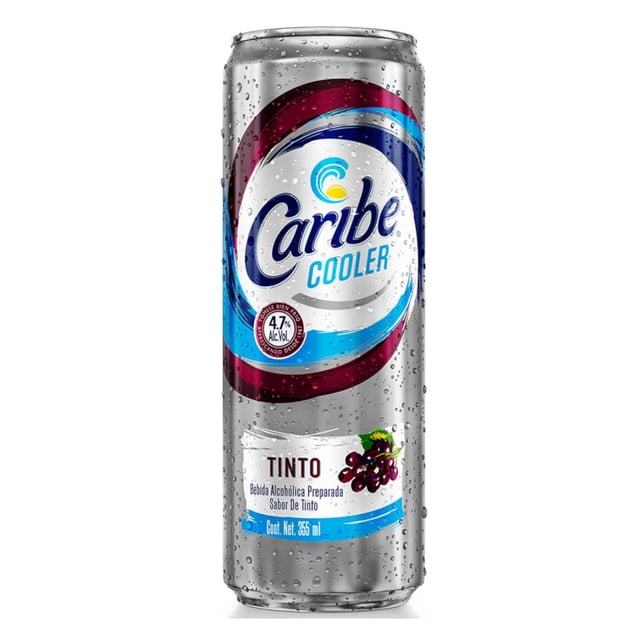 Pack de 24 Licor Caribe Cooler Tinto 355 ml Caribe Cooler Tinto