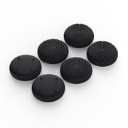 PlayVital Black 3D Studded Edition Anti-Slip Silicone Cover Skin for PS5 Controller, Soft Rubber Case Protector for PS5 Wireless Controller with 6 Black Thumb Grip Caps