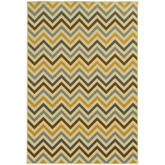"Darya Home Milton Collection Outdoor Geometric Outdoor 5 x 8"