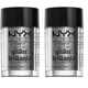 thumbnail image 1 of Maquillaje profesional Glitter NYX para rostro y cuerpo, color plateado (paquete de 2), 1 of 4