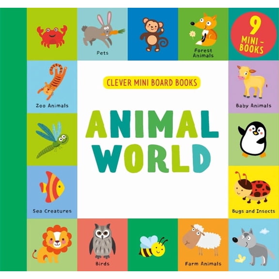 Clever Mini Board Books Animal World, (Board Book)