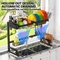 thumbnail image 2 of Adjustable Over Sink Dish Drying Rack 24.5-35.5 Inches Expandable Stainless Steel Kitchen Organizer, 2 of 3