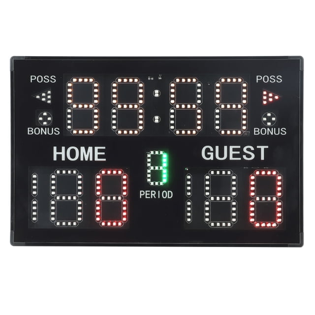 Marcador digital de baloncesto, marcador de baloncesto de 11 posiciones Marcador digital de mesa Marcador de baloncesto con pilas Instalación sin esfuerzo