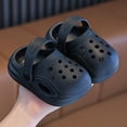 thumbnail image 2 of Dakaela 9M-10Y Toddler Boys Girls Garden Clogs Kids Slip On Water Sandals Breathable Quick Drying Summer Beach Slippers Outdoor Slides Black, 2 of 5
